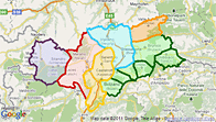 Carta geografica Alto Adige